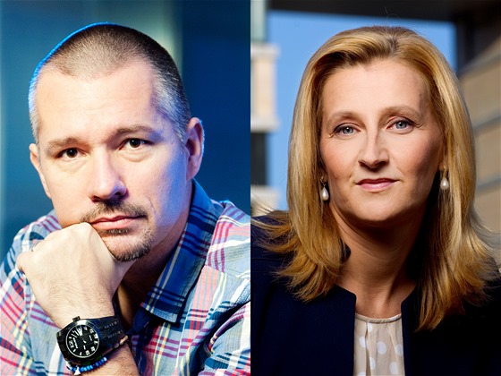 Bývalí moderátoři ČT 24 Martin Veselovský a Daniela Drtinová