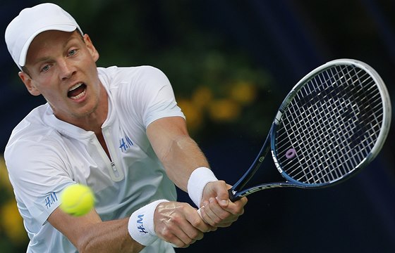 Tomá Berdych v semifinále turnaje v Dubaji