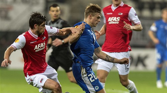 Ze zápasu Alkmaar vs Liberec