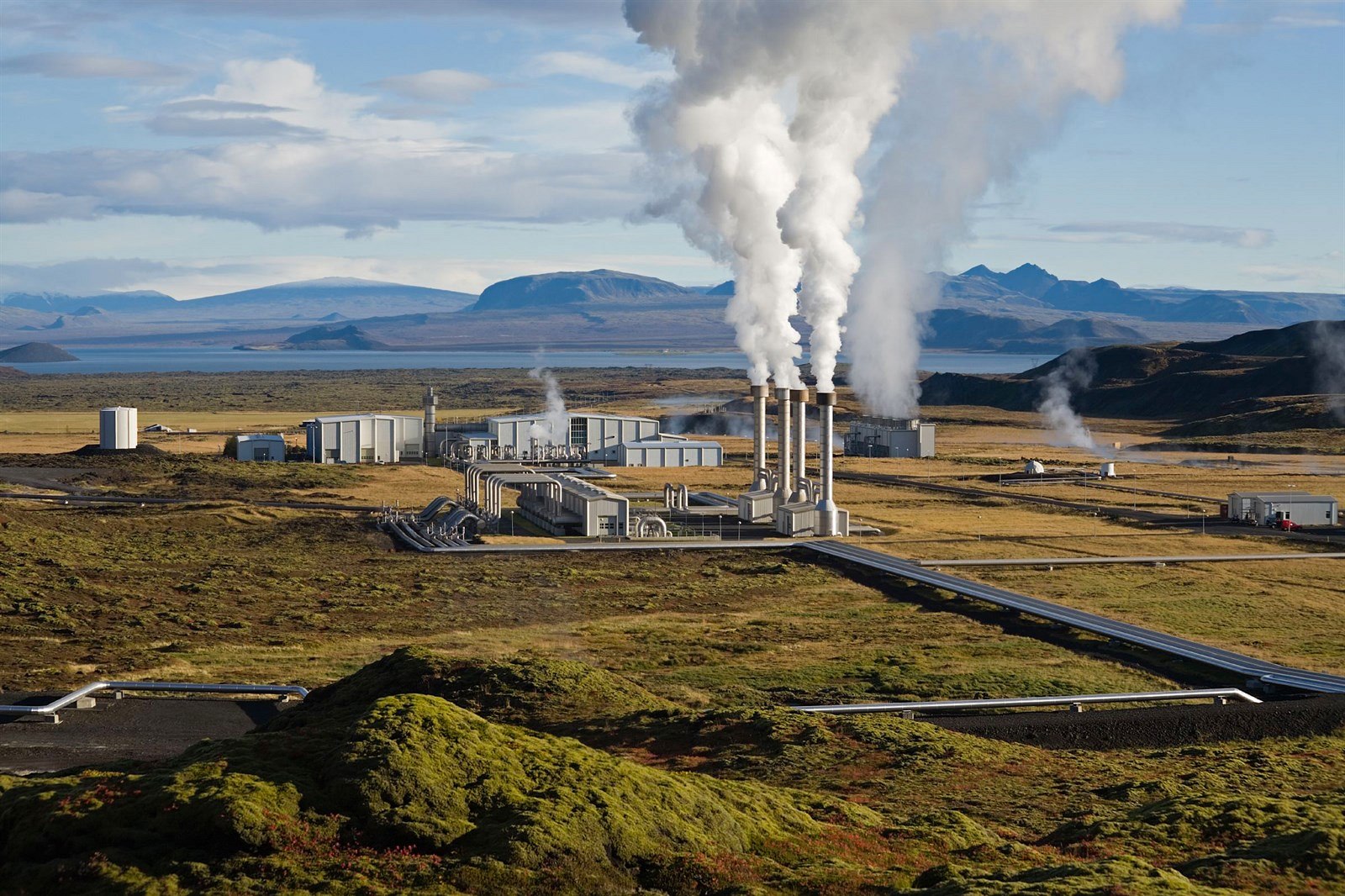 Islandská geotermální elektrárna Nesjavellir
