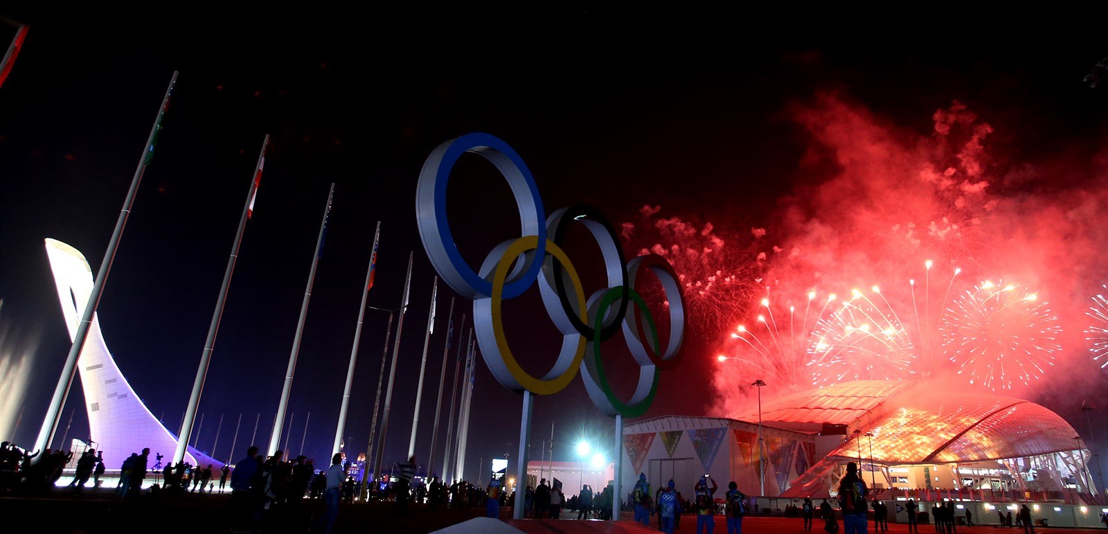 HRY SKON�ILY. Momentka ze slavnostního zakon�ení zimních olympijských her v...