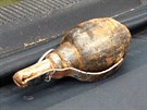 Nalezený granát byl podle pyrotechnika pouze velmi zdailou atrapou