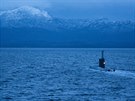 Norská ponorka bhem cviení NATO u Bergenu