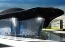 Futuristický návrh centra od Jana Kaplického dostal přezdívku Rejnok.