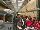 Historická jízda - souprava Es ve stanici Kaerov