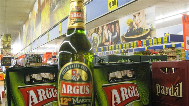 Znaku Argus vyrb pro Lidl pivovar Lobkowicz.