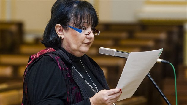 Eva Jurinov pi veejnm slyen kandidt do Rady T (25. nora 2014)