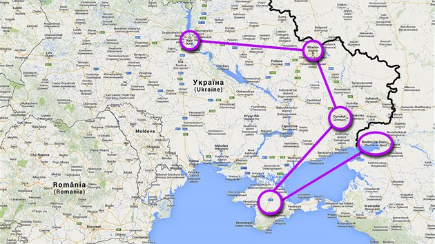 Janukovyova cesta z Ukrajiny do Ruska
