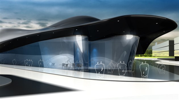 Futuristický návrh centra od Jana Kaplického dostal přezdívku Rejnok.