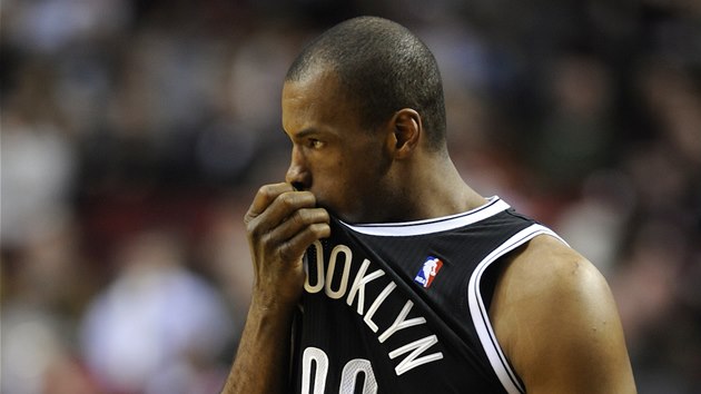 Jason Collins v dresu Brooklyn Nets