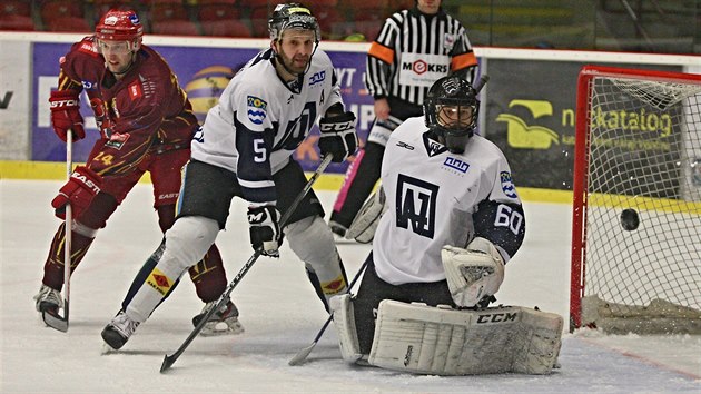 Momentka z tvrtfinlovho duelu Jihlava vs. Havov