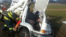 Nehoda plo�iny u obce Vendolí