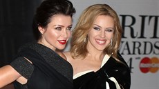 Sestry Dannii a Kylie Minogue (19. února 2014)