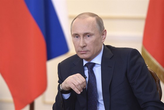 Ruský prezident Vladimir Putin promluvil o ukrajinské krizi na tiskové...