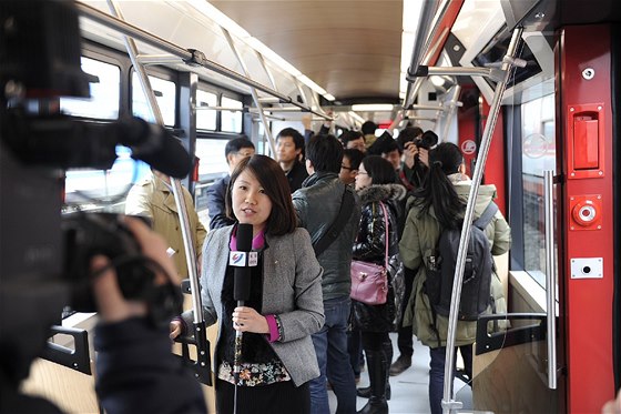 Slavnostní pedstavení tramvaje ForCity v ín