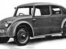 Prototyp malého lidového vozu Tatra V570 s aerodynamickou karosérií z roku 1933