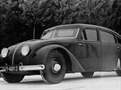 Tatra 77. První prototyp luxusní aerodynamické tatrovky je z roku 1933. elní...