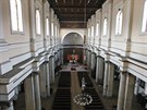 Pohled z k�ru do hlavn� lodi katedr�ly Bo�sk�ho Spasitele