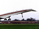 Prototyp Concorde na aerosalónu v Paíi v roce 1971.