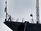 Loď Moskva kotvící ještě v ukrajinském Sevastopolu v roce 2007