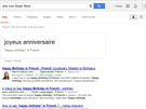OK, Google, pelo "vechno nejlepí k narozeninám" do francouztiny. Vechno...