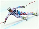 Francouzský lya Johan Clarey bhem závodu SP v Kvitfjellu