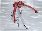 Ruská rychlobruslaka Olga Fatkulinová v závodu SP na 500 metr v nmeckém...
