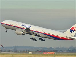 Boeing 777-200 malajsijských aerolinek na snímku z roku 2011
