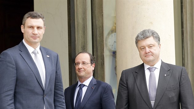 V paíském Elysejském paláci jednal francouzský prezident Francois Hollande...