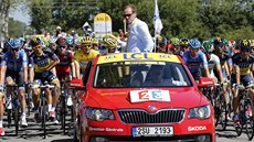 Christian Prudhomme, �editel cyklistické Tour de France, zahajuje 8. etapu