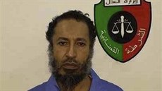Syn Muammara Kaddáfího Saadí ve vzení v Tripolu bezprostedn po zadrení,...