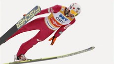 Kamil Stoch pi závodu na Holmenkollenu. 