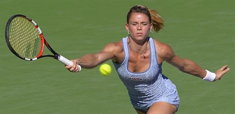 Camila Giorgiová na turnaji v Indian Wells.