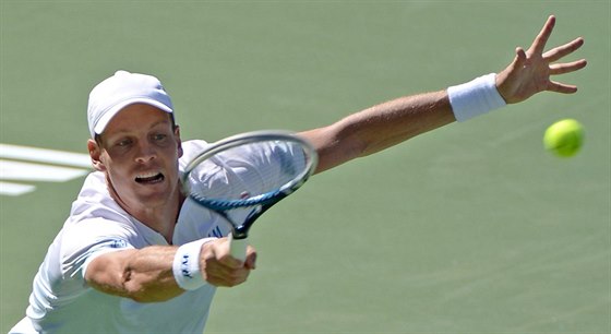 Tomá Berdych na turnaji v Indian Wells