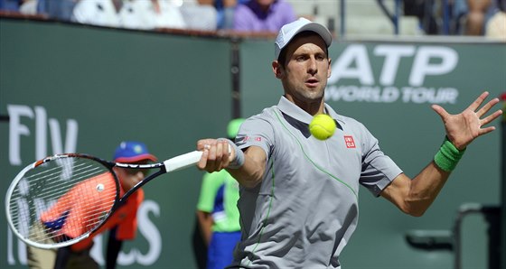 Novak Djokovi ve finále turnaje v Indian Wells