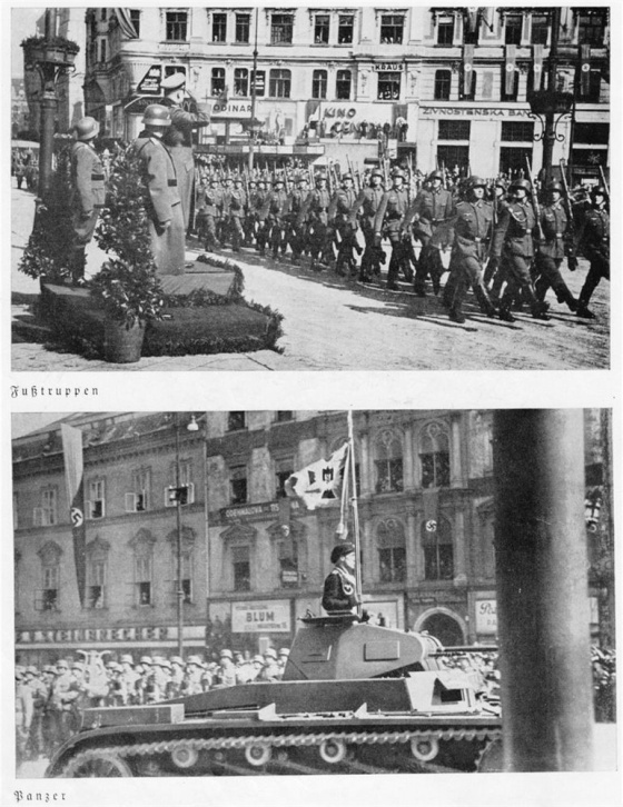 Ani v Brně nezapomněli Němci předvést svůj parademarsch. Navíc předvedli i své...