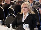 Listopad 2012: Jana Nagyová jet jako éfka Neasova kabinetu na kongresu ODS...