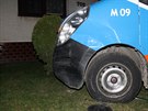 Sráka dodávky a osobního auta v Mutnicích na Hodonínsku (úterý 18. bezna...