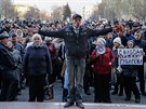 Úterní proruské protesty v Doncku (11. bezna)
