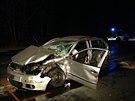 Nehoda se stala v pátek v pl sedmé veer v Kladn na ulici Kroehlavská mezi...