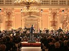 Souástí oslavy roku od Zemanovy inaugurace byl i koncert Hudby Hradní stráe...