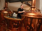 Kromí má dlouhou pivovarnickou historii. Na snímku sládek pivovaru erný...