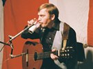 Karel Kryl pi koncert na podporu Solidarity, Mnichov 1982