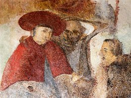 Restaurátoi odkrývají pvodní malby z cyklu Tanec smrti na Kuksu.