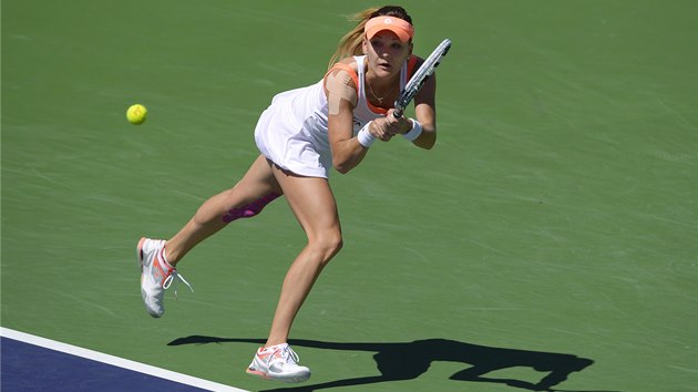 Agnieszka Radwask ve finle turnaje v Indian Wells. 