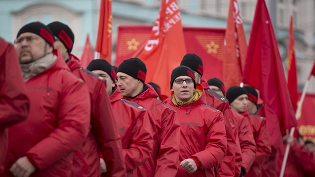 Prokremelsk demonstrace v Moskv (15. bezna 2014).