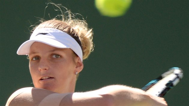 Karolína Plíková na turnaji v Indian Wells.