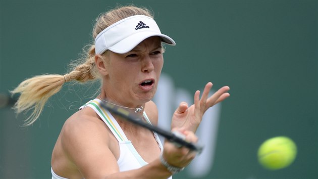 Caroline Wozniack na turnaji v Indian Wells