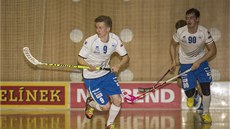Otrokovi�tí florbalisté v utkání s Chodovem.