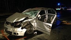 Nehoda se stala v pátek v pl sedmé veer v Kladn na ulici Kroehlavská mezi...